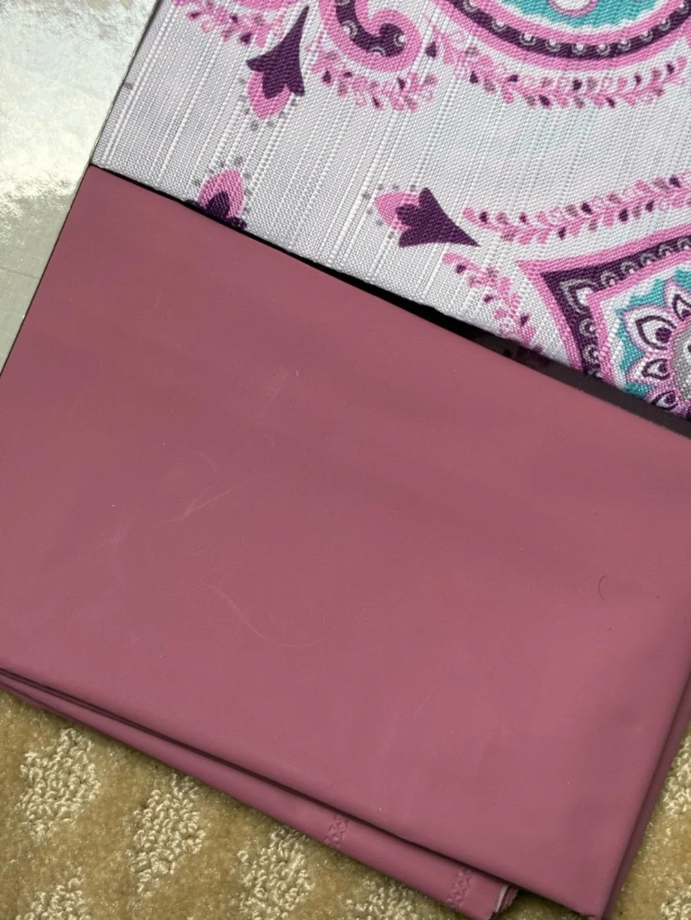 Purple Floral Pastels shower curtain set